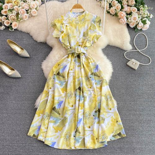 Polyester Einteiliges Kleid, mehr Farben zur Auswahl, :, Stück