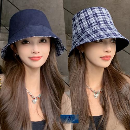 ポリエステル バケツハット 格子 縞 選択のためのより多くの色 一つ