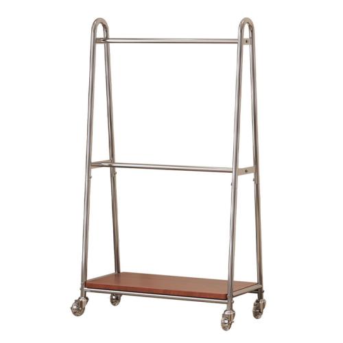 Stainless Steel Clothes Hanger for storage & with caster & thickening Solid original color PC