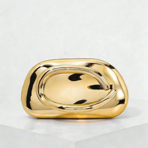 Acrylic hard-surface Clutch Bag, with chain,  Polyester Cotton, Solid, more colors for choice,  PC