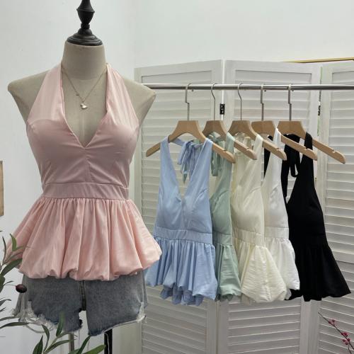 Polyester Slim Camisole, backless, Solid, more colors for choice, :,  PC