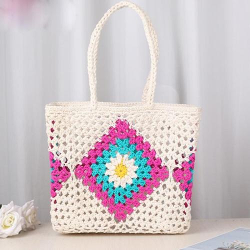 Cotton Handbag large capacity & hollow PC