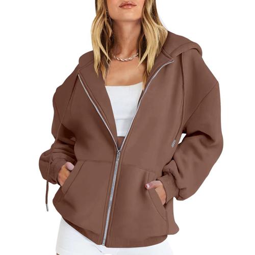 Cotton Women Coat & loose Solid PC