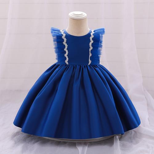 Coton Robe d’une seule pièce de fille Solide plus de couleurs pour le choix pièce