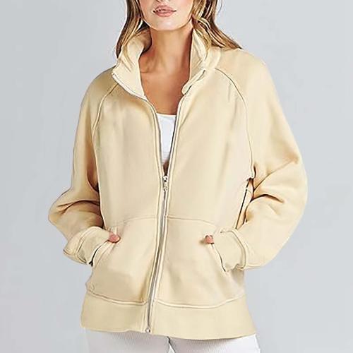 Polyester Women Coat & loose Solid PC