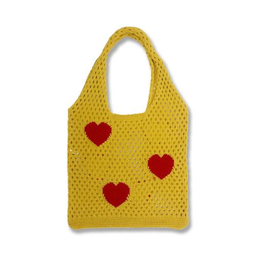 Polyester Easy Matching Shoulder Bag large capacity heart pattern PC