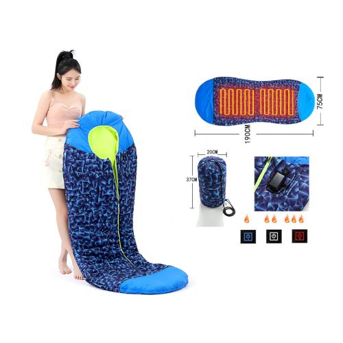 Polyester heat preservation Sleeping Bag portable & thickening & thermal & unisex Pouch Bag mixed colors PC