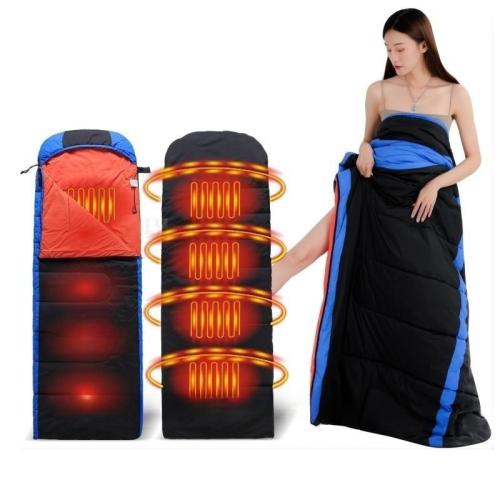 Polyester heat preservation Sleeping Bag portable & thickening & thermal & unisex Pouch Bag Solid mixed colors PC