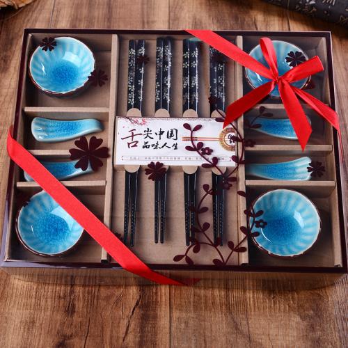 Porselein Bestekset, meer kleuren naar keuze,  Veel