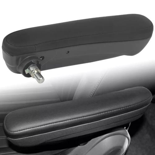Black PU Front Seat Armrest Left Inboard For Fiat 500 Abarth 2016 2017 2018 2019