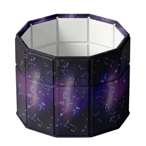 PVC & Cotton Foldable Bathtub, durable & different design for choice, printed, starry sky pattern, purple,  PC