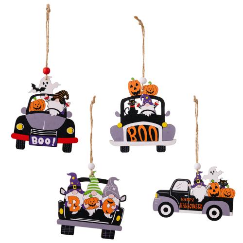 Madera Adornos de Halloween, impreso, Otros, más colores para elegir, 5PCs/Mucho, Mucho