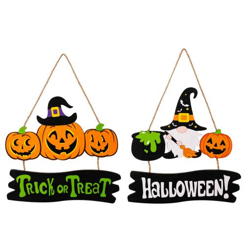 Wood Halloween Hanging Ornaments Wall Hanging Others PC