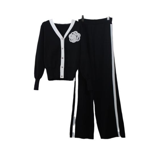 Algodón Conjunto casual de las mujeres, Pantalones largos & capa, más colores para elegir, :, Conjunto