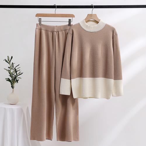 Cotton Women Casual Set two piece & loose Long Trousers & top : Set