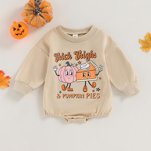 Cotton Crawling Baby Suit Halloween Design printed Others multi-colored PC