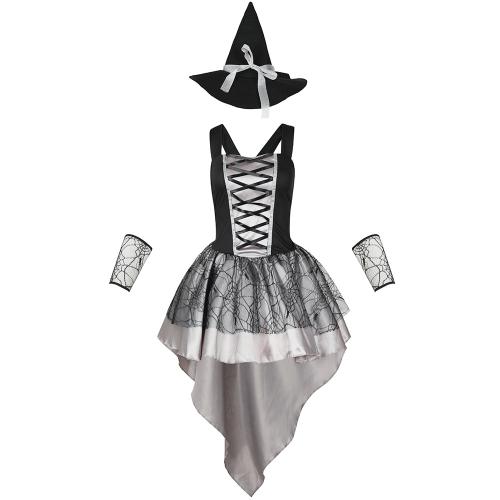 Polyester Women Halloween Cosplay Costume Halloween Design bracelet & hat Set