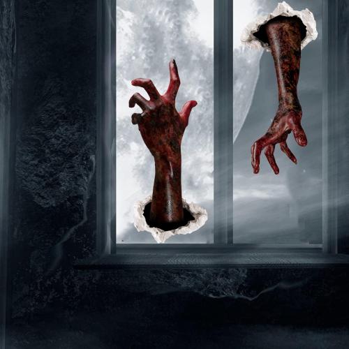 PVC Glass sticker Halloween Design printed PC