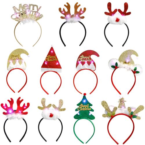 Vilt & Plastic Kerst haaraccessoires verschillende kleur en patroon naar keuze Veel