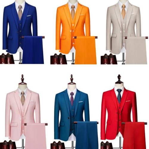 Viscose Plus Size Men Suit  long sleeve shirt & Pants & coat PC
