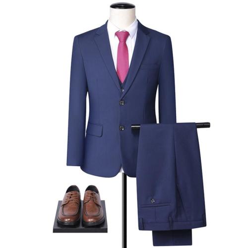 Polyester Plus Size Men Suit  long sleeve shirt & vest & Pants & coat Set