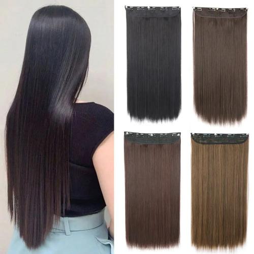 High Temperature Fiber can be permed and dyed & Straight Wig for women PC