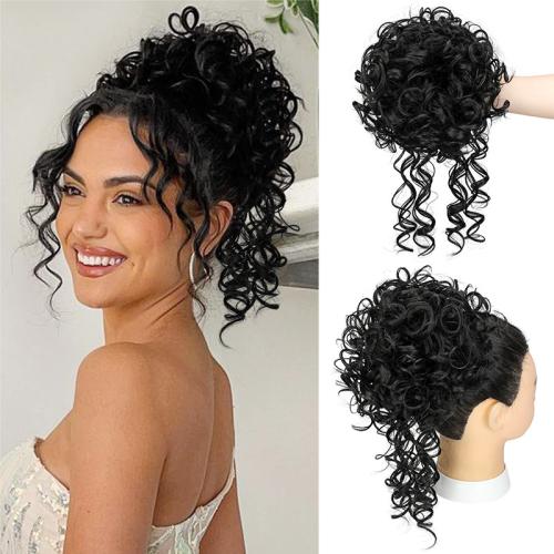 High Temperature Fiber can be permed and dyed & Wavy Wig for women PC