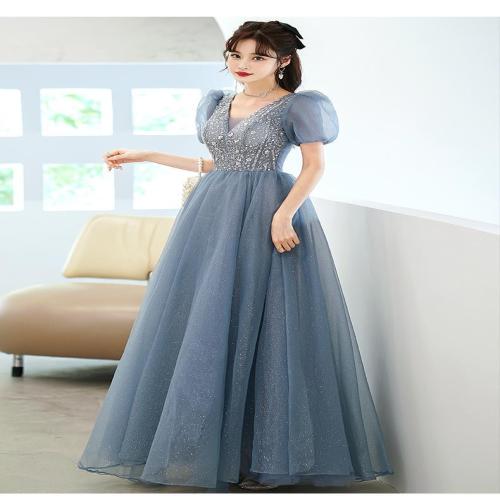 Polyester Robe longue de soirée plus de couleurs pour le choix pièce