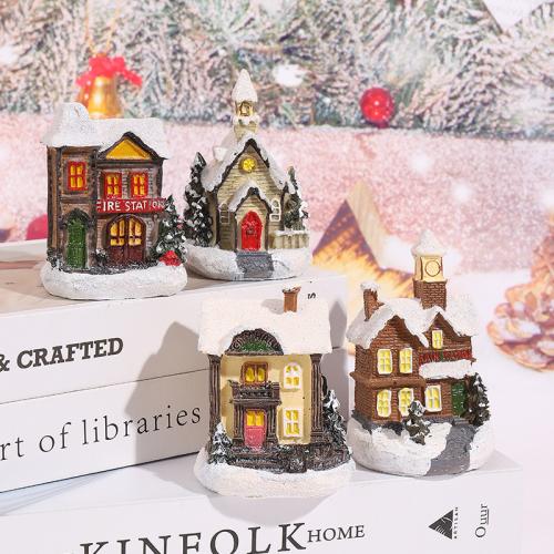 Resin With light Decoration christmas design PC