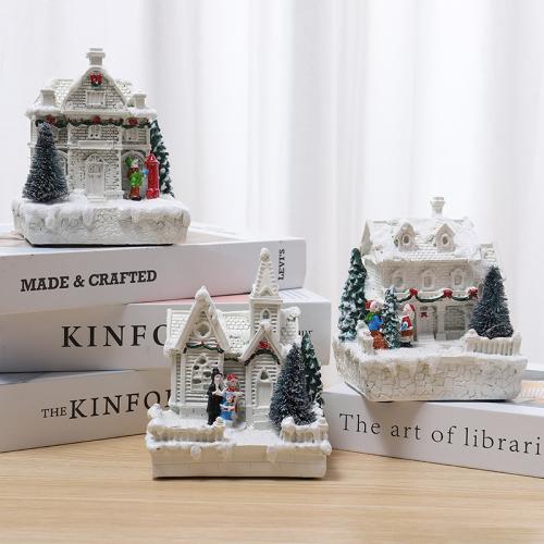 Resin With light Decoration christmas design PC