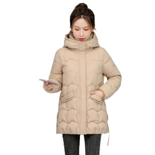 Polyester Women Parkas & thermal Solid PC