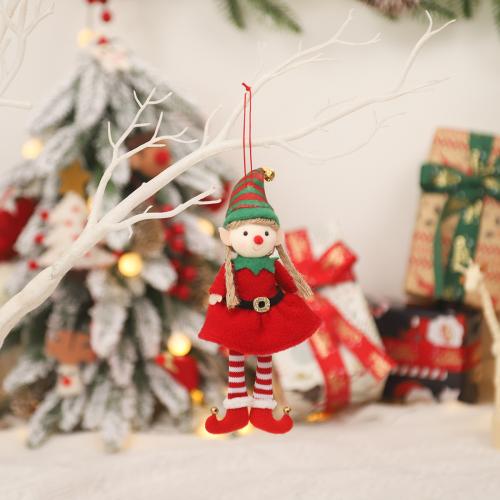 Doek Kerstboom hangende Decoratie ander keuzepatroon meer kleuren naar keuze stuk