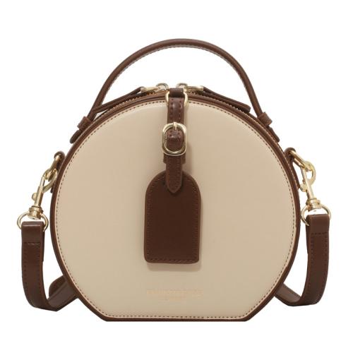 PU Leather Handbag bun & soft surface & attached with hanging strap PC