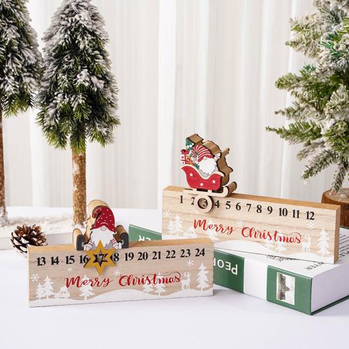 Bois Calendrier de décoration plus de couleurs pour le choix pièce