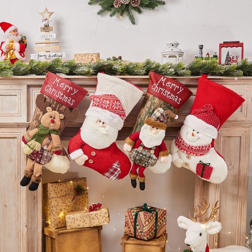Chiffon Chaussette de Noël plus de couleurs pour le choix pièce