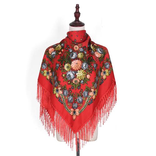 Polyester Women Scarf thermal printed PC