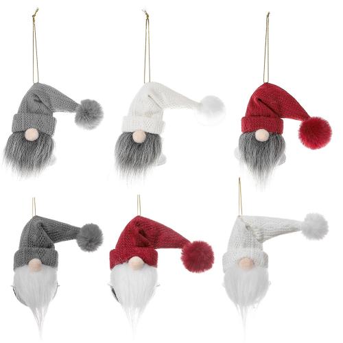 Doek & Pluche & Ijzer Kerstboom hangende Decoratie Kerstman meer kleuren naar keuze stuk