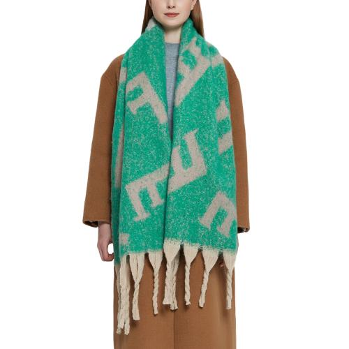 Polyester Multifunction Women Scarf thermal jacquard letter PC