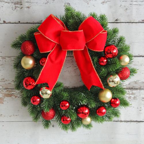 Cloth & Plastic Creative Christmas Wreath christmas design patchwork bowknot pattern PC
