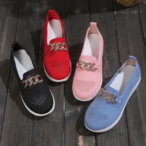 Tela de malla & TPR-Termoelastómero Zapatos casuales de mujer, hierro sobre, Otros, más colores para elegir, Par