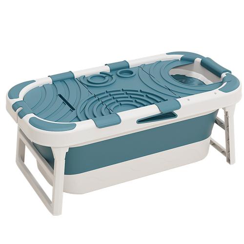 TPE-Elastómero termoplástico & Polipropileno-PP Bañera plegable, azul, trozo