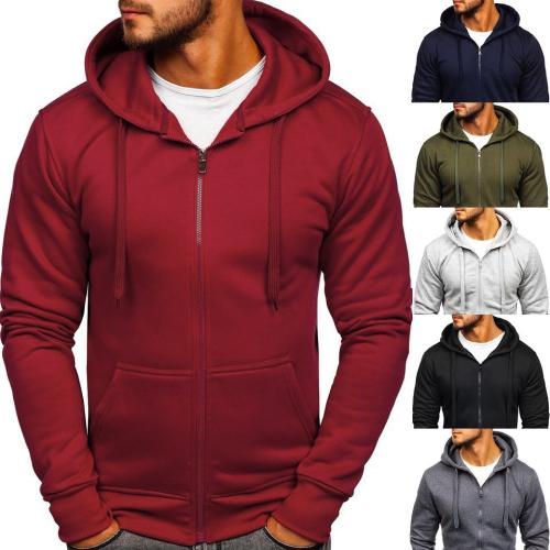 Polyester With Siamese Cap Men Sweatshirts fleece & thermal Gauze Solid PC