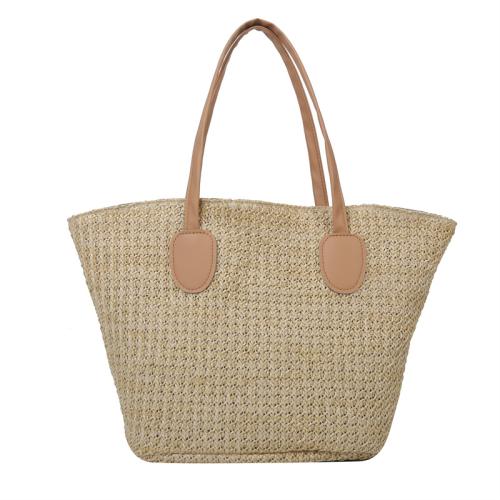 PU Leather Tote Bag & Weave Shoulder Bag large capacity PC