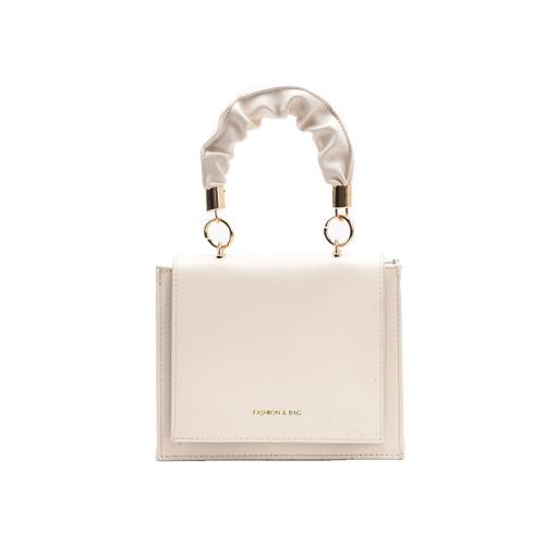 PU Leather Box Bag Handbag soft surface & attached with hanging strap Solid PC