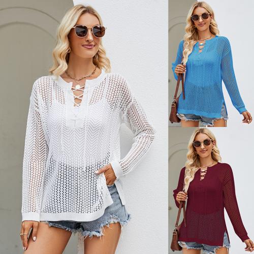 Poliestere Dámské halenky s dlouhým rukávem Pevné più colori per la scelta kus