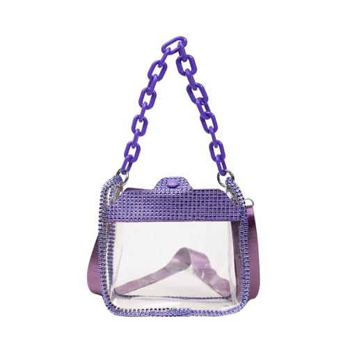 PVC Box Bag Handbag soft surface & transparent Solid PC