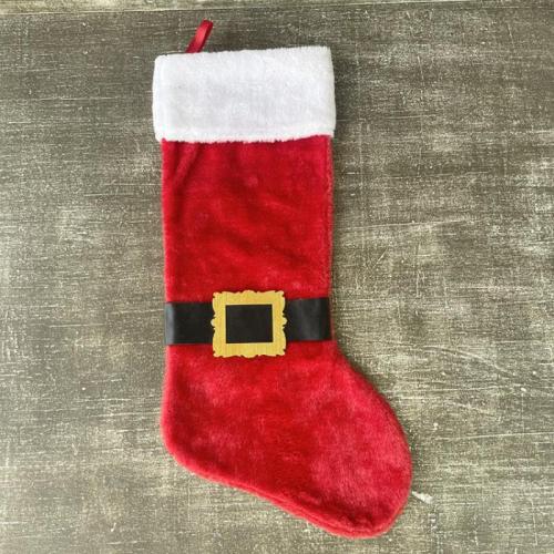 Polyester Chaussettes de décoration de Noël Rouge pièce