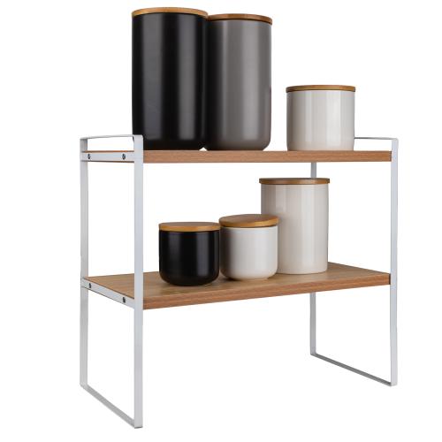 Wooden & Iron Shelf for storage PC