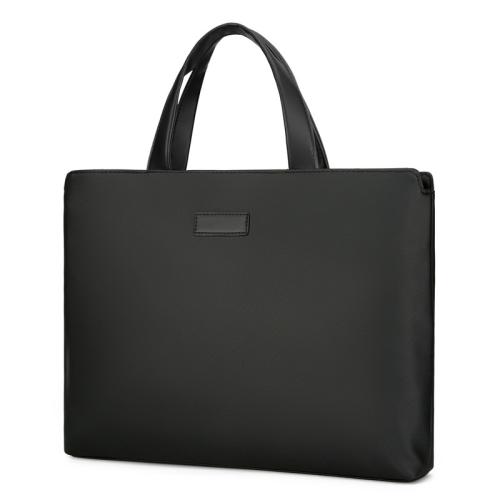 PU Leather & Polyester Briefcase large capacity & attached with hanging strap & waterproof PC