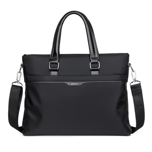 PU Leather & Oxford Briefcase large capacity & attached with hanging strap & waterproof Polyester PC